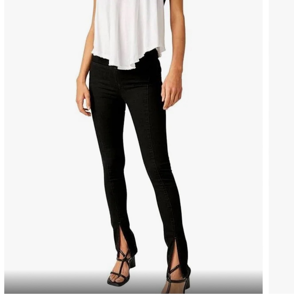 We the Free NWT Free People Double Dutch Pull-On Slit Women's Sz Large Dark Wash